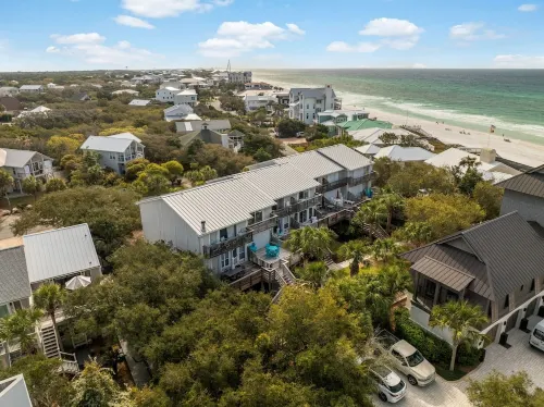 30A Gulf Side-60 Steps To Private Beach-7 Palms-Gated Community-Camp Creek Lake