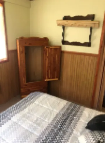 Cabin close to trails. Excellent location.