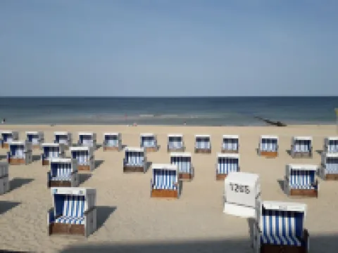 Peacefully located apartment, a few minutes from the beach and the city center