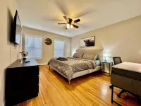 Modern Townhome w/ Balcony • Walk to FUSE Stadium