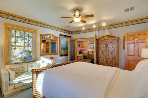 Steps to Truckee River Walk Rose Cottage