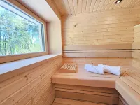 Lychensee villa with lake view, conservatory, fireplace and sauna