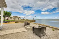 Serene Lakefront Standish Home w/ Fire Pit & Grill