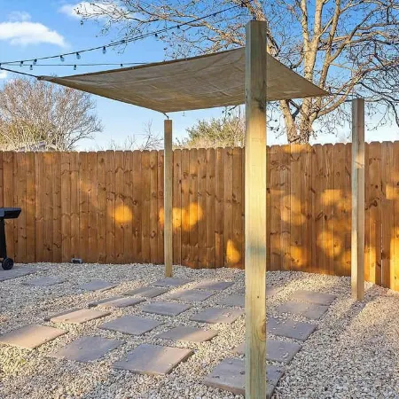 Haven House King Bed Backyard Pool