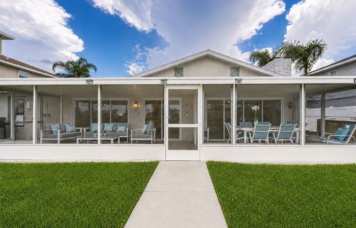 Waterfront home with direct gulf access