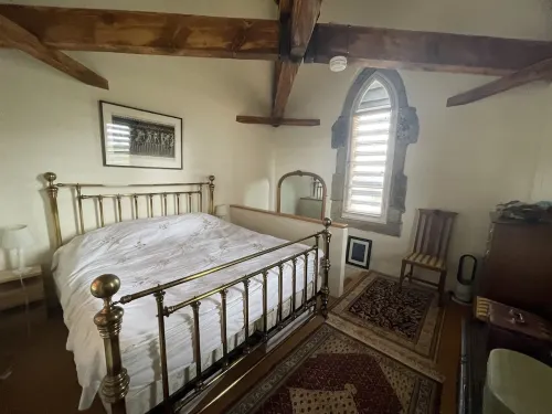 Stylish two-bedroom condo with free parking.