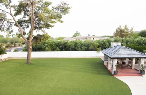 Luxury Mummy Mountain Paradise with Heated Pool, Fire Pit, and Sport Court