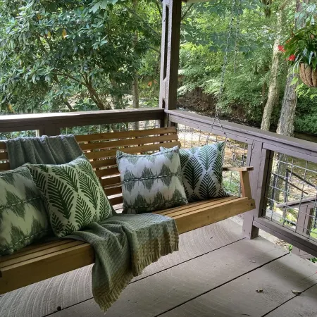 Riverside Retreat located on the Nottely River in the North Georgia Mountains.
