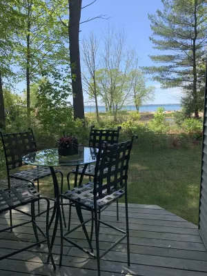 1 bedroom 2 bath condo overlooking Grand Traverse Bay and Acme Creek
