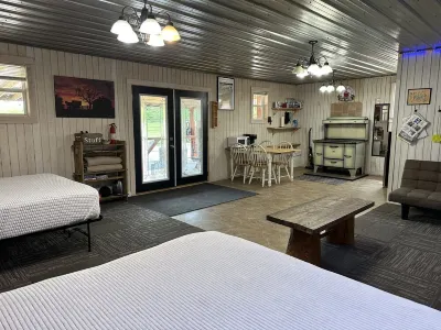 Cabin with access to river, lake, bike trail, Ice Age Trail and UTV trail