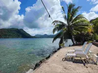 Villa de La Baie Raiatea - Bord de Mer de 70 m2 - Strand