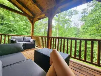 Hogwarts Hideaway -XL Outdoor Deck/Scenic Hot Tub/Movie Theater in Private Woods