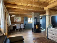 Living above the clouds in a log cabin