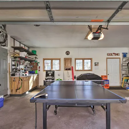 Cabin w/ Fire Pit & Movie Room, 1 Mi to Lake