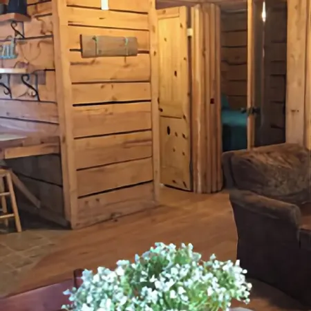 Cici's one bedroom cabin at Bluegill Lake Cabins