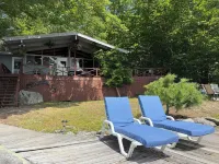 Private Cabin Island Escape Boat Required Pets Retreat Lakefront Sleeps 10