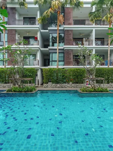 รูปภาพของอพาร์ตเมนต์ที่เป็นระเบียบใน โครงการเดอะ ไทเทิล 50 เมตรถึงชายหาด ซี155