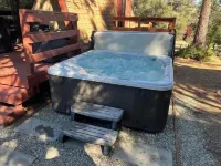 Cute colorful alpine cabin with Hot Tub!
