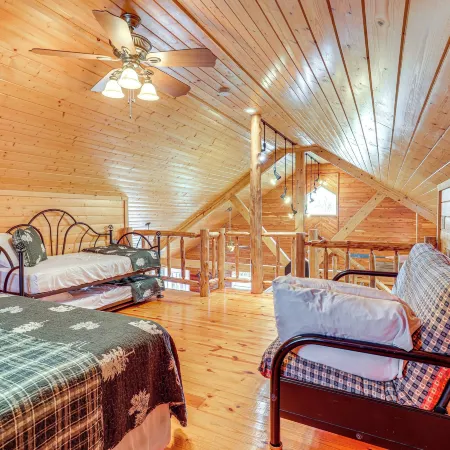 Fire Pit, Screened Deck: Riverfront Ozarks Cabin!