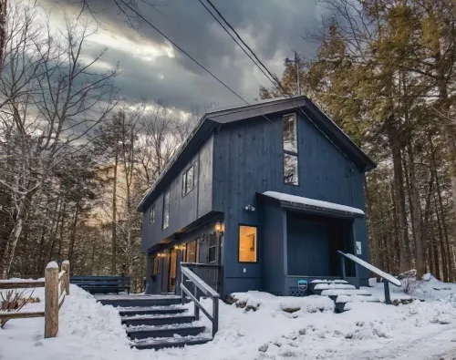 The Quechee Haus: VT Retreat with Outdoor Hot Tub