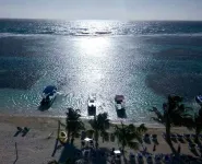 In boutique hotel Elba side view of the sea