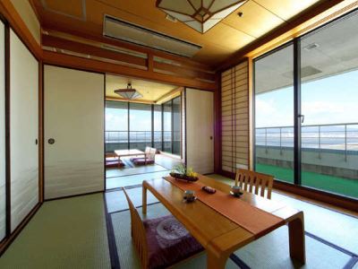 角部屋和風、バス付き、オーシャンビュー、喫煙 ホテルシーパレスリゾートの写真
