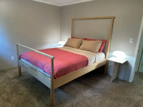 Unit surrounded by treesWasher and Dryer + Pet friendly!