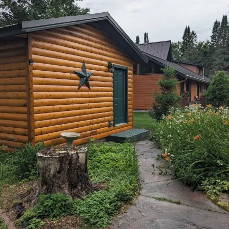 Cabin on Soo Lake.  Enjoy the views of the lake 66' from water's edge.