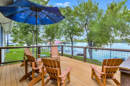 Lake Front Home on Open Water