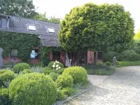 You will find a peaceful idyll and relaxation here in the Apartment-Feldsteingarten.