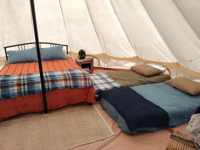 Family/pet-friendly, quiet glamping getaway.  Belle Tent/ Yurt out the Country.