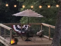 Flat Creek Cabin at Riverbend Farm in Evening Shade Arkansas Hotels in Sharp County