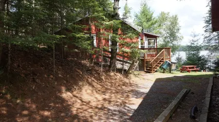 Cozy beachfront 2-bedroom cabin located on Little Saint Germain Lake