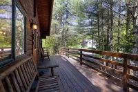 Modern Treetop Log Cabin in the Heart of Schroon Lake