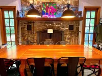 Game rooms! Fire pits! Screened porch! In town!