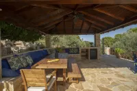 Private waterfront villa with pool and two private beaches