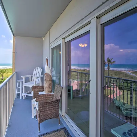 Sunny Oceanfront Condo on South Padre Island Beach