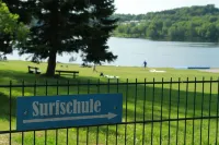 House Luise on Bostalsee, apartment 1: panoramic view and large balcony Hotels in Nohfelden