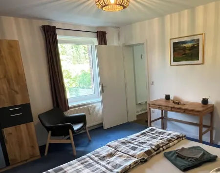 Vacation Apartment at Düstersee with Terrace and Sauna in Your Own Garden Отели в г. Уккермарк