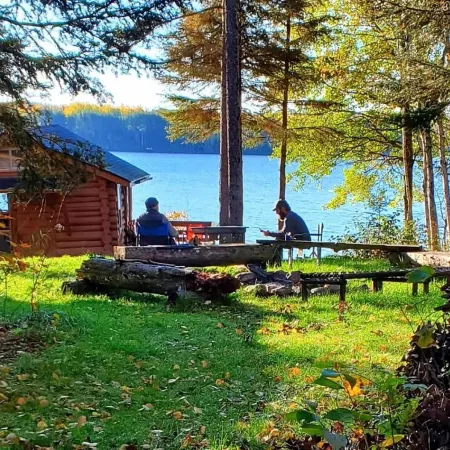 Charming Rustic Off-Road/Off-Grid Log Cabins on BWCA Wilderness Lake!