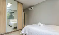 อพาร์ตเมนต์ ใน รีสอร์ต 200 เมตร จาก ชายหาด Floripa-sc Mhe003 - สระว่ายน้ำส่วนตัว