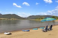 Stunning Lakefront Retreat with Jacuzzi and Unobstructed Mountain Views