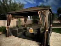 Perfect getaway house! Spacious and private. 4bd 3.5bath with heated pool!