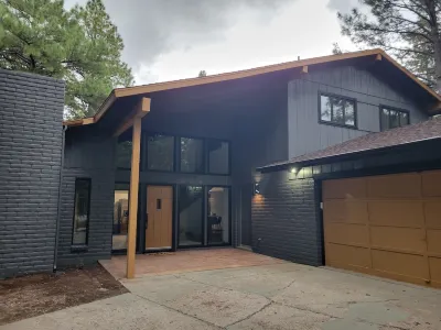 Beautiful remodeled 3 bed 2.5 bath cabin with a huge deck backing to the forest!