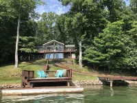 Lakefront with Amazing Mountain and Lake Views, Docks, Fire Pit, Kayaks and More