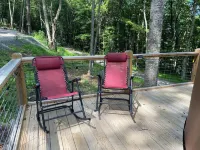 Windsong yurt, in the treetops, hottub on the top deck, pet friendly, stargazing