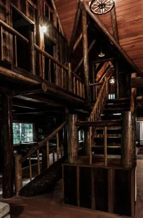 Camp Neary - epic hand built log cabin