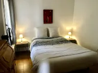 Spacious duplex, beautiful view of the golf course and sea. 120 m2. 5 mn from the beach