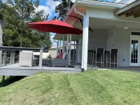 Lakeside Runway Retreat, waterfront kayaks, luxury in the country