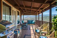 Hillside Cabin w/ Fireplace, Wrap Around Porch & 8mi. to Skiing!